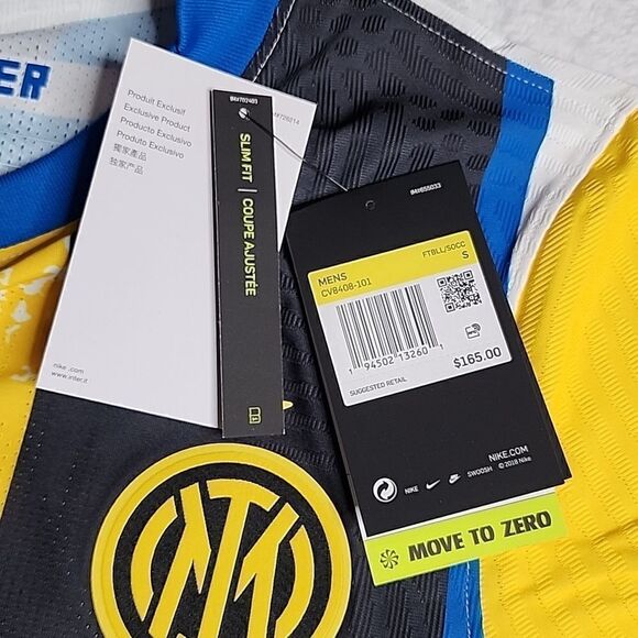 2382 NWT Inter Milan 20/21 Authentic Fourth Jersey Size Small - Picture 5 of 11